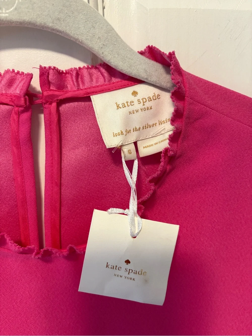 NWT Kate Spade New York Dizzy bubblegum pink shift sheath dress women’s 6 new - Picture 5 of 10